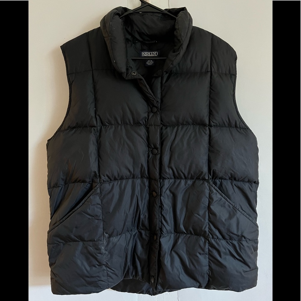 Lands end down puffer vest size kids 14-16